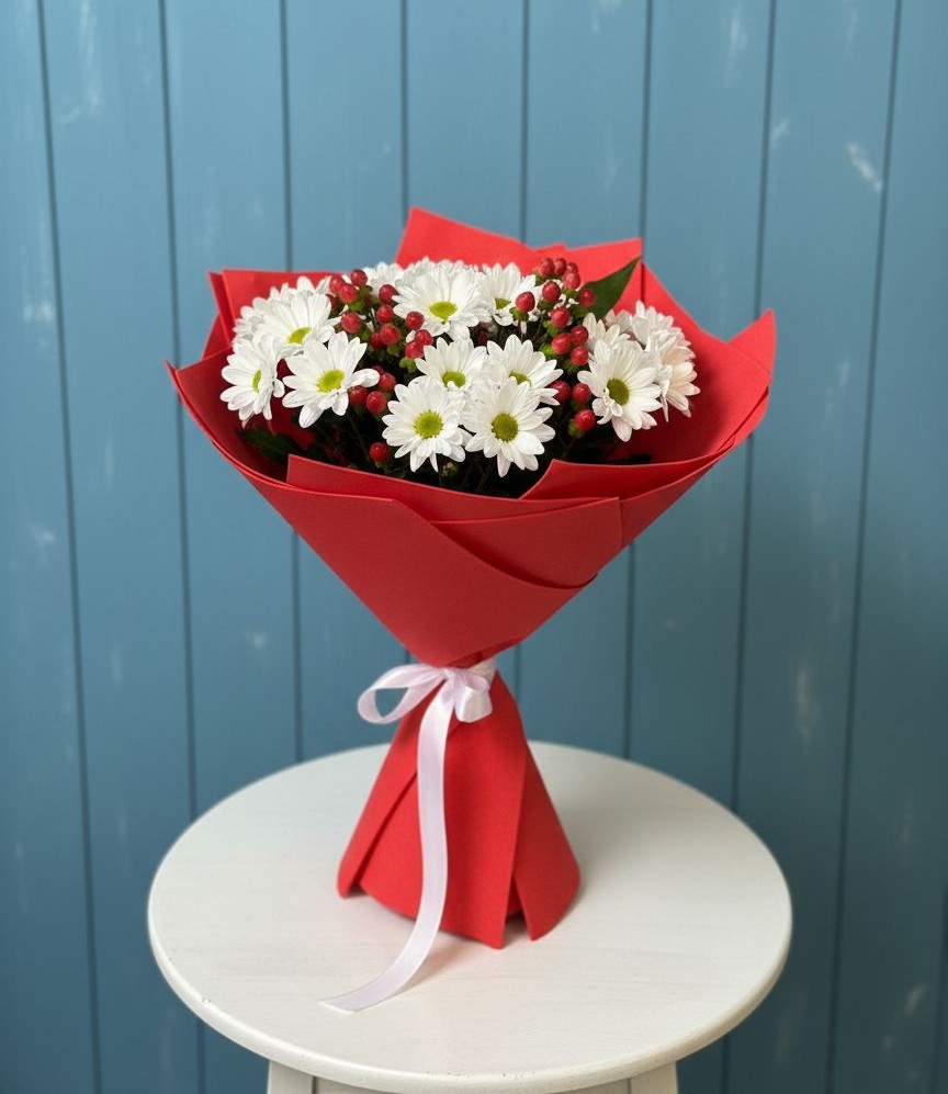 Букет цветов из: Хризантемы в Большой Вишере