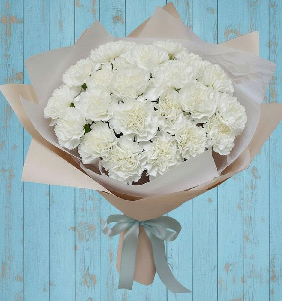 Букет цветов из: Гвоздики в Большой Вишере