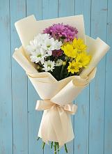 Букет цветов из:  Хризантемы в Большой Вишере
