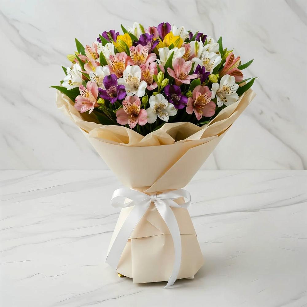 Букет цветов из: Альстромерии в Большой Вишере