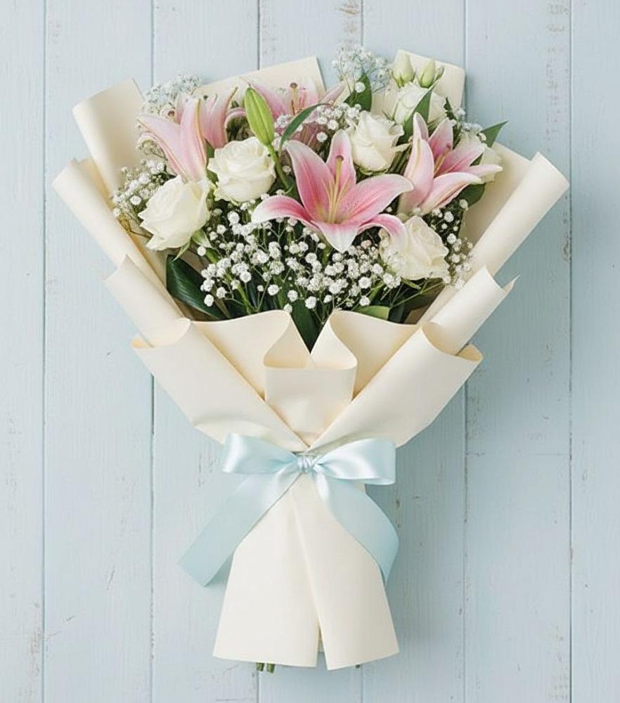 Букет цветов из: Лилии в Большой Вишере