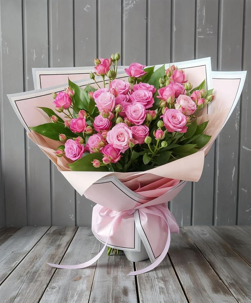 Букет Розовый кустик в Большой Вишере