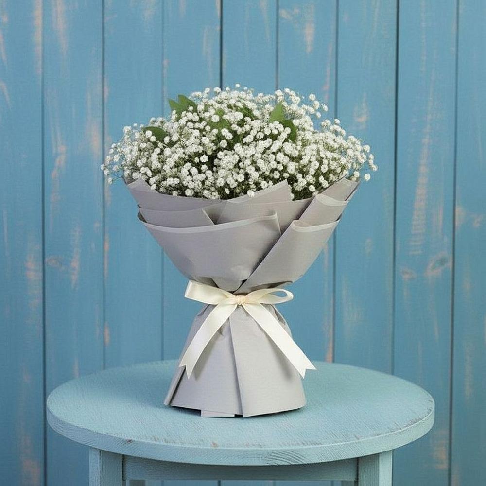 Букет цветов из: Гипсофила в Большой Вишере