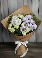 Букет цветов из:  Хризантемы и Розы в Большой Вишере