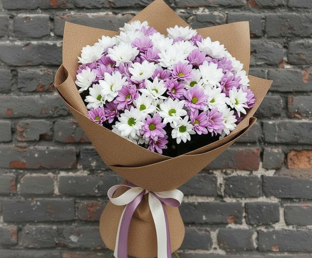 Букет цветов из: Хризантемы в Большой Вишере