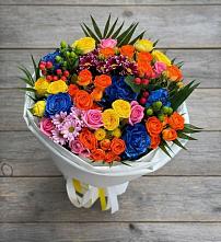 Букет цветов из:  Розы и Хризантемы в Большой Вишере