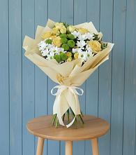 Букет цветов из:  Хризантемы и Розы в Большой Вишере