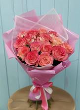 Букет 15 Розовых роз Равель в Большой Вишере