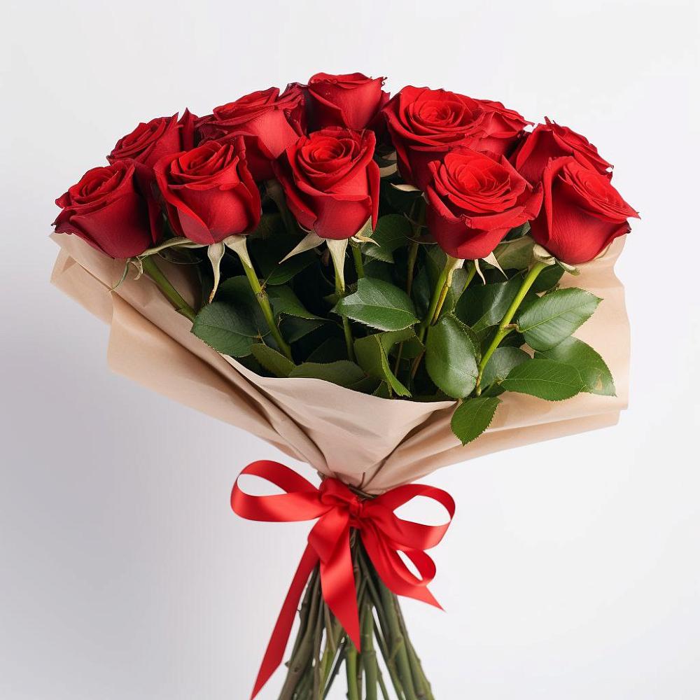 Букет 11 Красных роз Эдлесс Лав в Большой Вишере